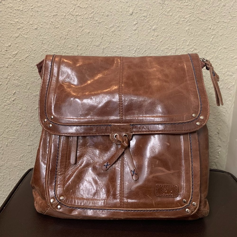 The Sak Brown Leather Backpack
